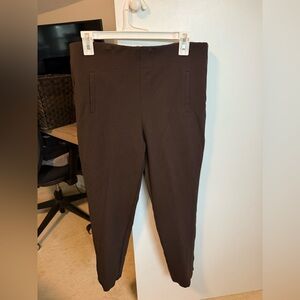 Chico's Dark Brown Women’s Pull on Pants with tummy control size 1.5 / 10